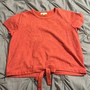 Madewell open back short sleeve top